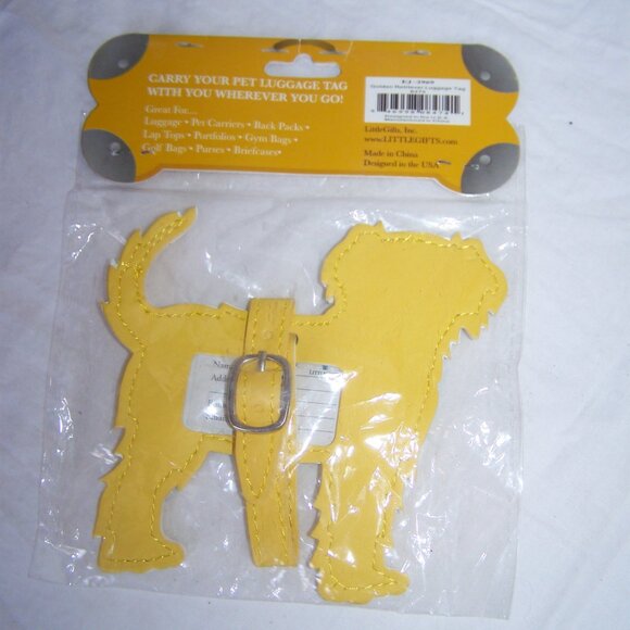 Little Gifts NWT I Love My Golden Retriever Luggage Tag - Picture 3 of 3